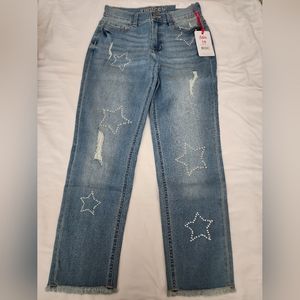 NWT Justice Mini Mom Jeans, Girls 14 Slim